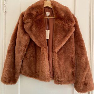 Faux Fur Blush Pink Jacket